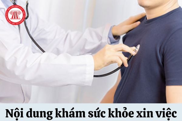 Khám sức khỏe xin việc