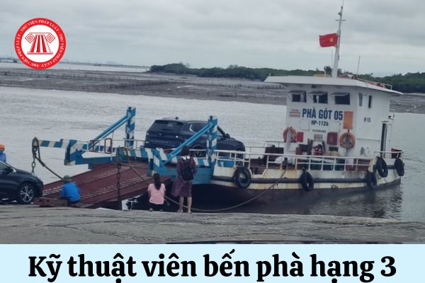 Kỹ thuật viên bến phà hạng 3 phải thực hiện các hoạt động chuyên môn nghiệp vụ nào?