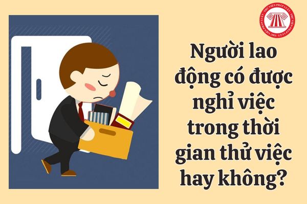 Người lao động có được nghỉ việc trong thời gian thử việc hay không?