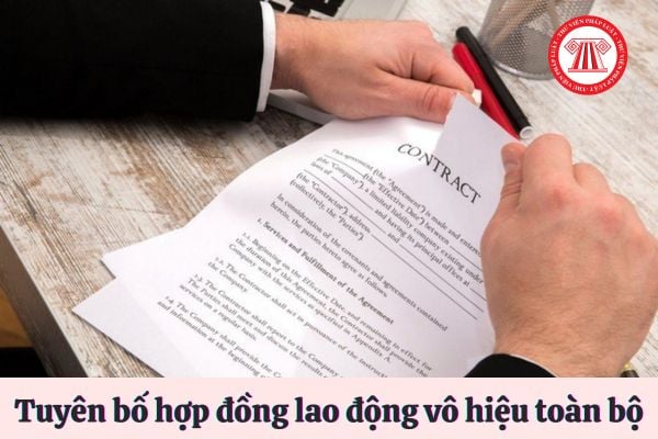 Thời gian từ khi bắt đầu làm việc theo hợp đồng lao động bị tuyên bố vô hiệu do nội dung vi phạm pháp luật cho đến khi hợp đồng lao động được ký lại thì quyền lợi của NLĐ được thực hiện thế nào?