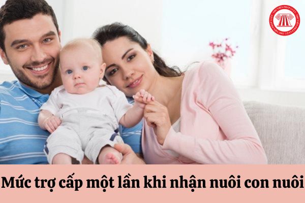 Mức trợ cấp một lần khi nhận nuôi con nuôi là bao nhiêu?