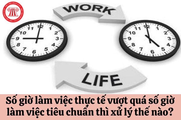 Số giờ làm việc thực tế hằng ngày vượt quá số giờ làm việc tiêu chuẩn đã được lập kế hoạch thì xử lý thế nào?