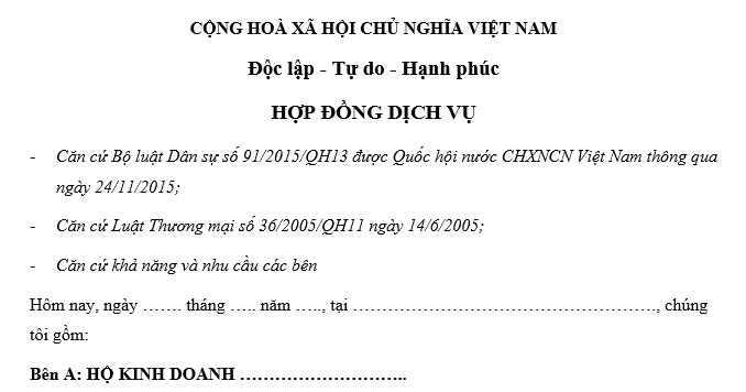 hợp đồng dạy thêm