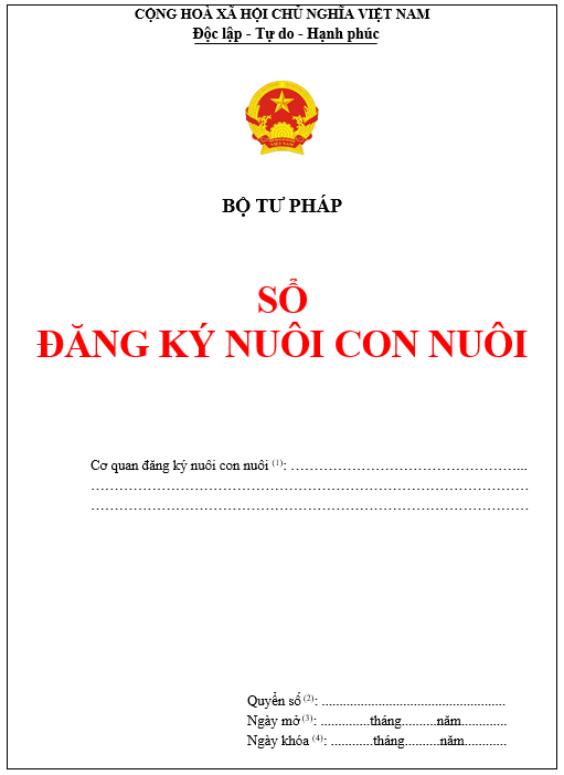 Sổ đăng ký nuôi con nuôi