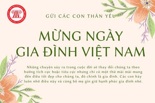 Ngày Gia đình Việt Nam 28 tháng 6