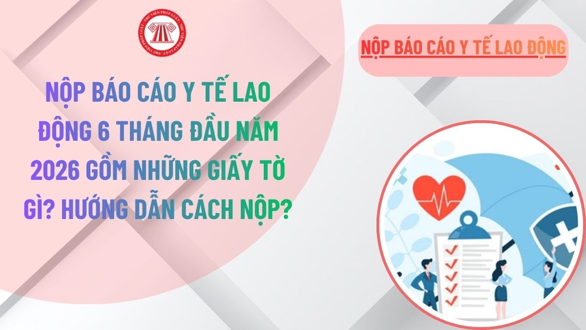 Nộp báo cáo y tế lao động 6 tháng đầu năm 2026 gồm những giấy tờ gì? Hướng dẫn cách nộp?