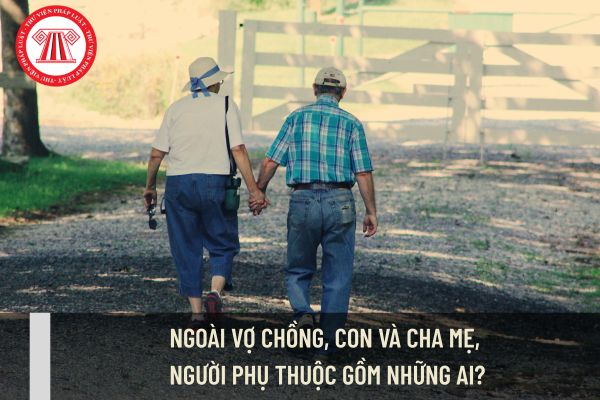 Ngoài vợ chồng, con và cha mẹ, người phụ thuộc gồm những ai?