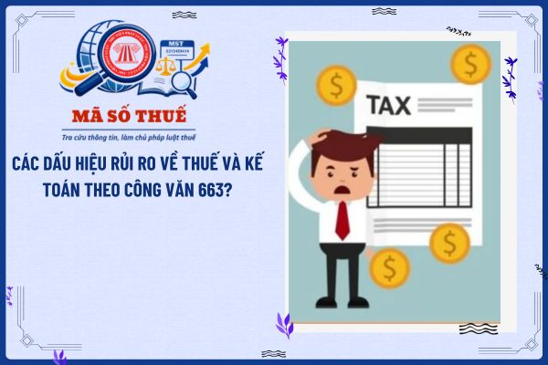 Các dấu hiệu rủi ro về thuế và kế toán theo Công văn 663?