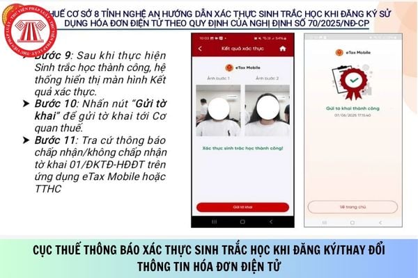 Công văn 3078/CT-NVT Cục Thuế thông báo xác thực sinh trắc học khi đăng ký/thay đổi thông tin hóa đơn điện tử?