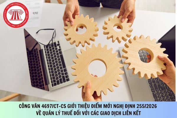 Công văn 4697/CT-CS giới thiệu điểm mới Nghị định 255/2026 về quản lý thuế đối với các giao dịch liên kết?