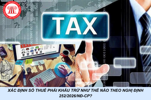 Xác định số thuế phải khấu trừ như thế nào theo Nghị định 252/2026/NĐ-CP?