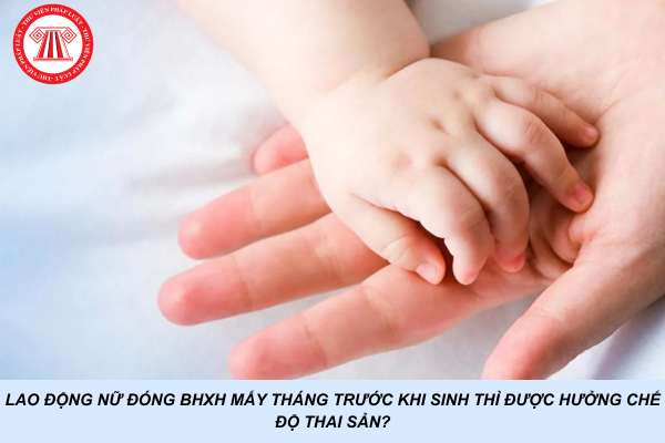 Lao động nữ đóng BHXH mấy tháng trước khi sinh thì được hưởng chế độ thai sản?