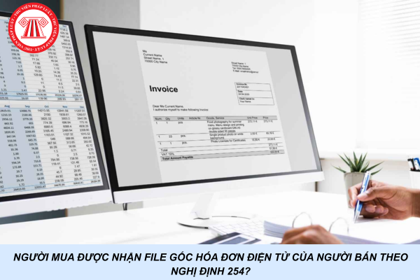 Người mua được nhận file gốc hóa đơn điện tử của người bán theo Nghị định 254?