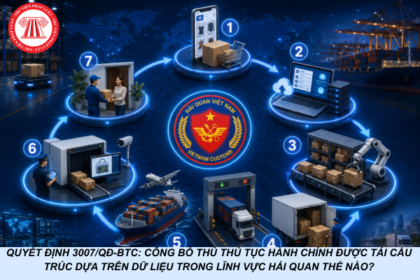 Quyết định 3007/QĐ-BTC: Công bố thủ thủ tục hành chính được tái cấu trúc dựa trên dữ liệu trong lĩnh vực Hải quan thế nào?