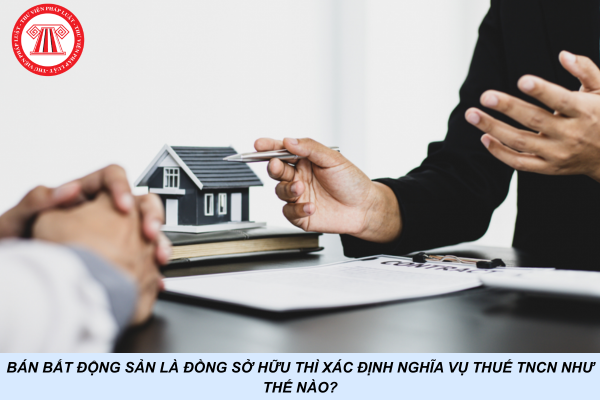 Bán bất động sản là đồng sở hữu thì xác định nghĩa vụ thuế TNCN như thế nào?