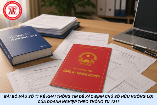 Bãi bỏ Mẫu số 11 kê khai thông tin để xác định chủ sở hữu hưởng lợi của doanh nghiệp theo Thông tư 121?