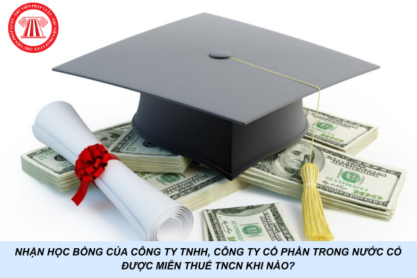 Nhận học bổng của công ty TNHH, công ty cổ phần trong nước có được miễn thuế TNCN khi nào?