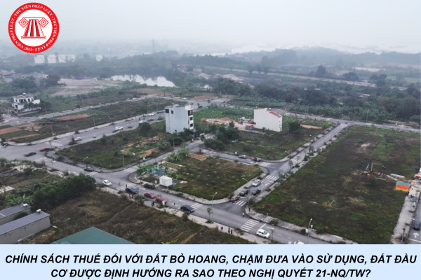 Chính sách thuế đối với đất bỏ hoang, chậm đưa vào sử dụng, đất đầu cơ được định hướng ra sao theo Nghị quyết 21-NQ/TW?