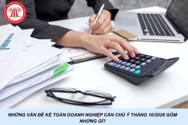 Những vấn đề kế toán doanh nghiệp cần chú ý tháng 10/2026 gồm những gì?