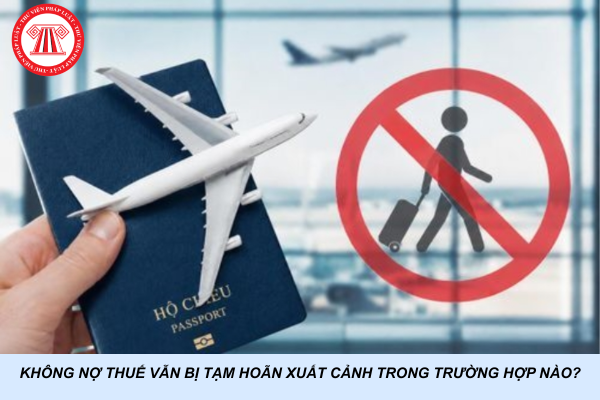 Không nợ thuế vẫn bị tạm hoãn xuất cảnh trong trường hợp nào?