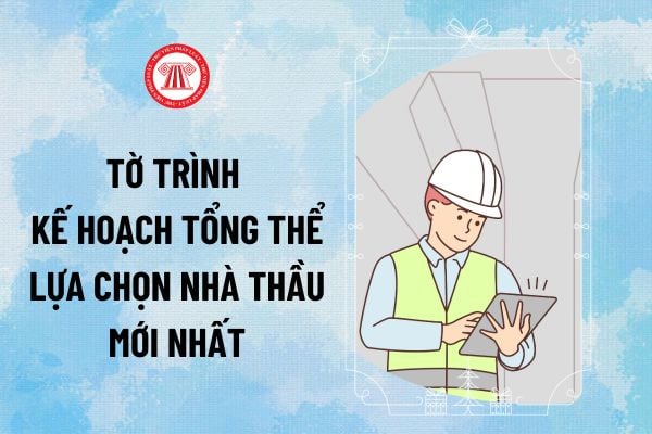 Tờ trình kế hoạch tổng thể lựa chọn nhà thầu mẫu 01A Thông tư 22/2024/TT-BKHĐT như thế nào?