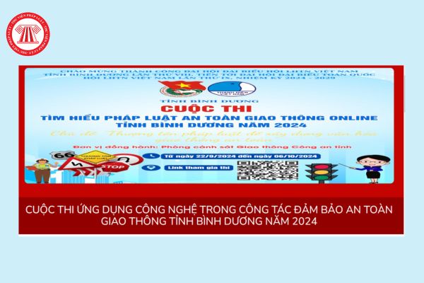 Đáp án Cuộc thi Ứng dụng công nghệ trong công tác đảm bảo an toàn giao thông tỉnh Bình Dương năm 2024?