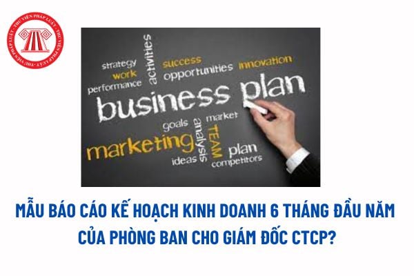 Mẫu báo cáo kế hoạch kinh doanh 6 tháng đầu năm của phòng ban cho giám đốc CTCP? Tải mẫu báo cáo tại đâu? 