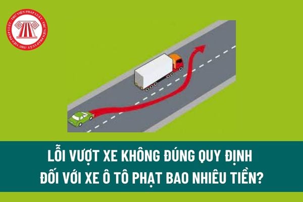 Lỗi vượt xe không đúng quy định đối với xe ô tô phạt bao nhiêu tiền? Vượt xe và nhường đường cho xe xin vượt quy định thế nào? 