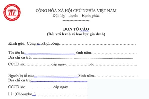 ẫu đơn tố giác chồng bạo lực gia đình? Cách viết đơn tố cáo bạo lực gia đình? 16 hành vi bạo lực gia đình là những hành vi nào?