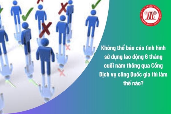 Không thể báo cáo tình hình sử dụng lao động 6 tháng cuối năm thông qua Cổng Dịch vụ công Quốc gia thì làm thế nào? 