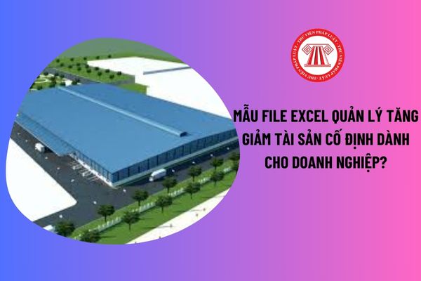 Hạch toán tăng giảm tài sản cố định theo quy định nào? Mẫu File excel quản lý tăng giảm tài sản cố định dành cho doanh nghiệp? 