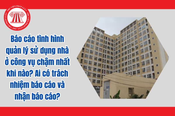 Báo cáo tình hình quản lý sử dụng nhà ở công vụ chậm nhất khi nào? Ai có trách nhiệm báo cáo và nhận báo cáo?