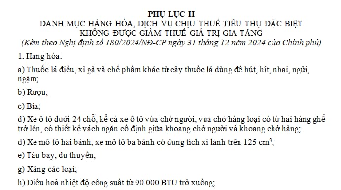 phụ lục ii