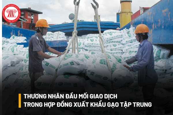 Cơ quan nhà nước có thể chỉ định thương nhân làm đầu mối giao dịch hợp đồng xuất khẩu gạo tập trung không?