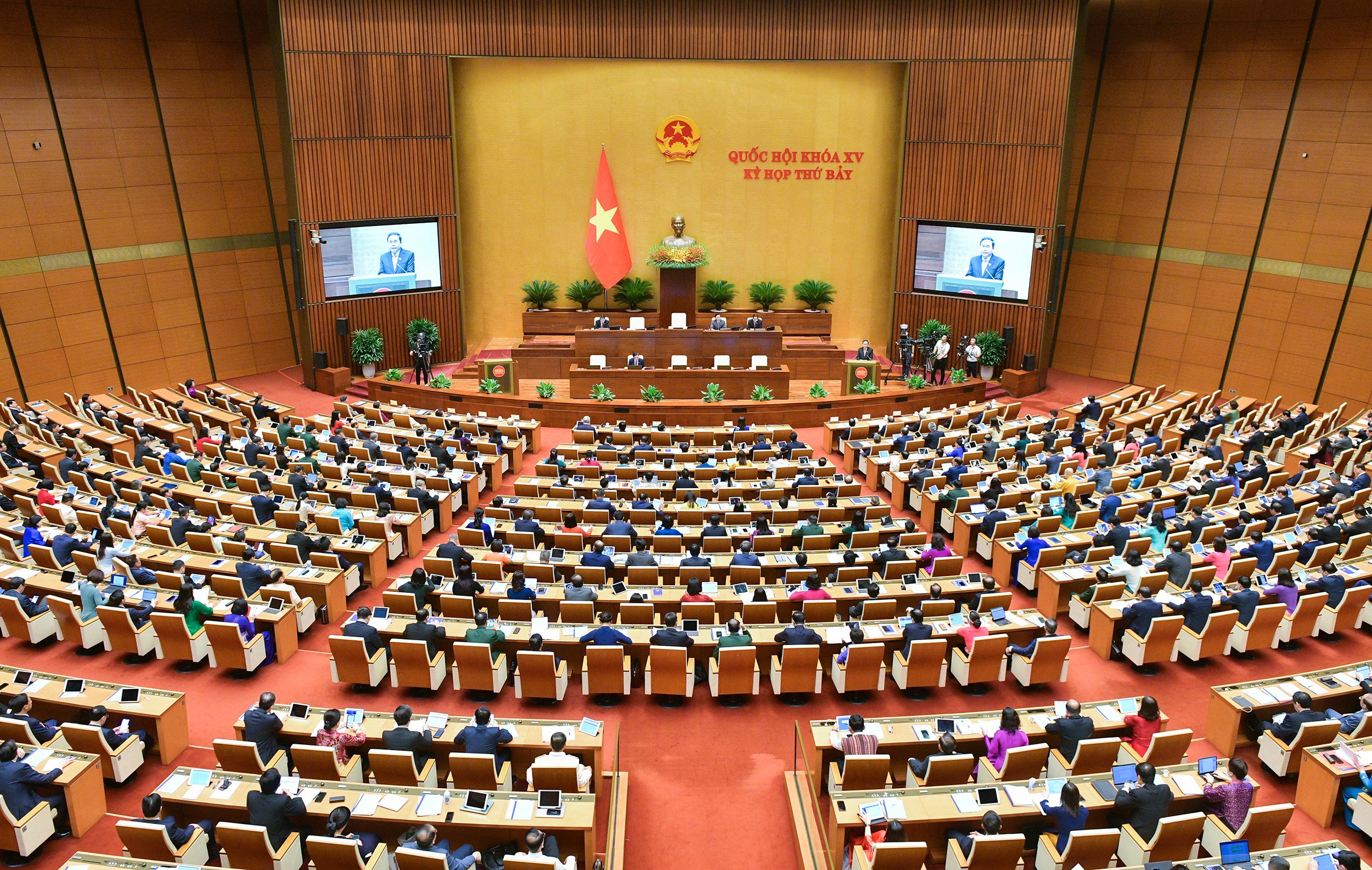 Toàn cảnh phiên khai mạc Kỳ họp thứ 7, Quốc hội khóa XV.