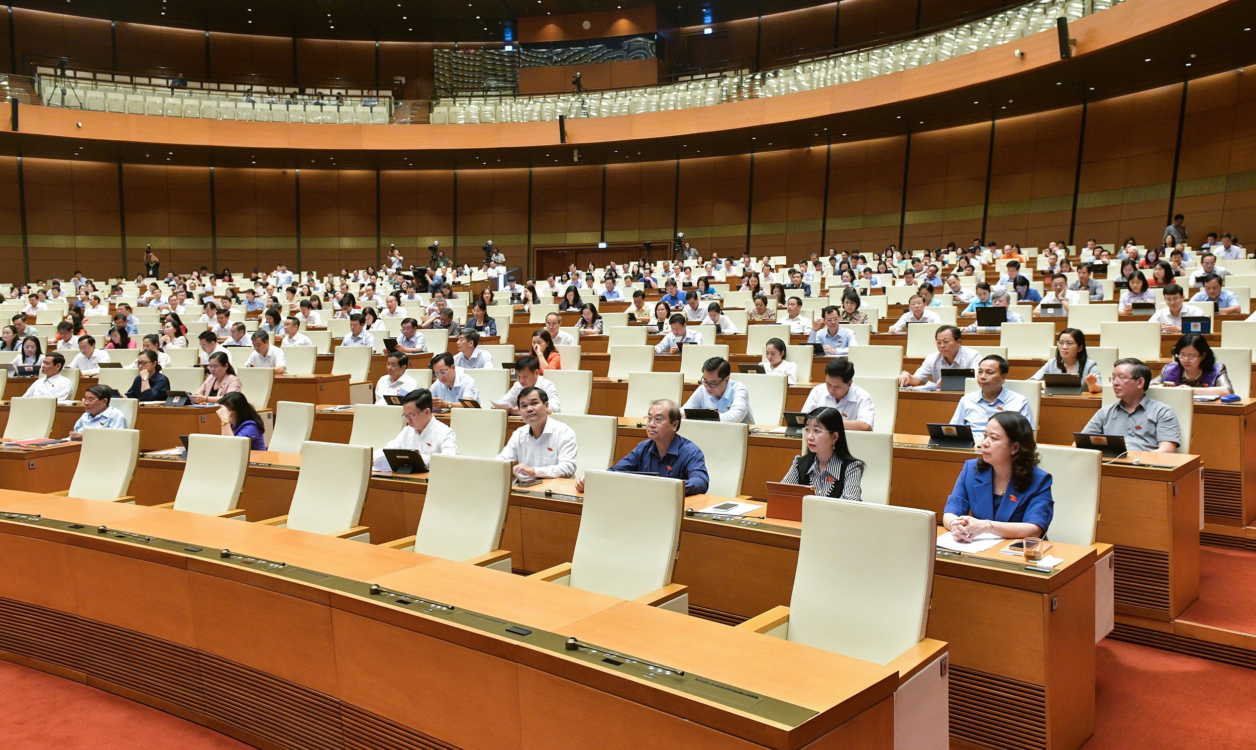 Các đại biểu Quốc hội tham dự Phiên họp