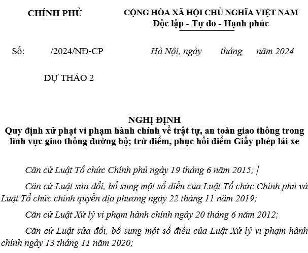 Đã có dự thảo Nghị định về trừ điểm Giấy phép lái xe từ 01/01/2025