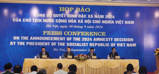 Công bố Quyết định đặc xá năm 2024.