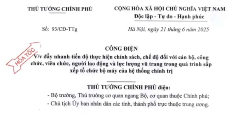 Đã có Công điện 93/CĐ-TTg yêu cầu đẩy nhanh thực hiện chính sách chế độ tại Nghị định 178 và Nghị định 67