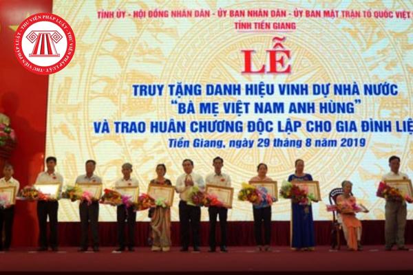 Danh hiệu vinh dự nhà nước Bà mẹ Việt Nam Anh hùng