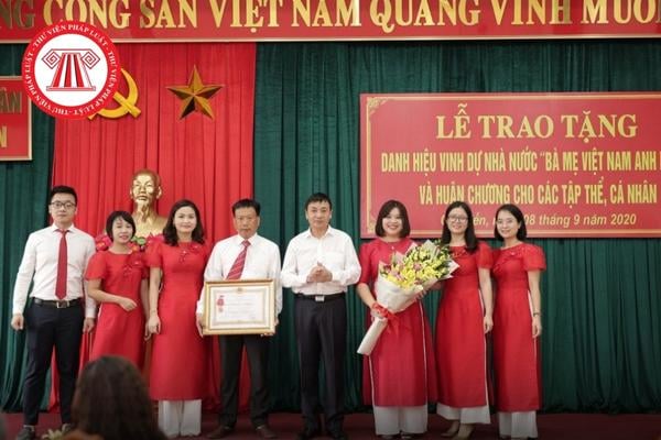 Danh hiệu vinh dự nhà nước Bà mẹ Việt Nam Anh hùng