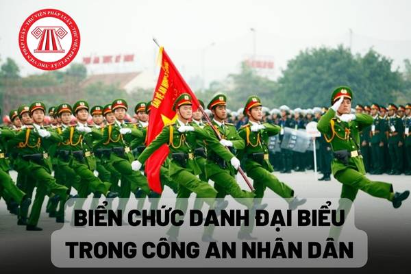 Biển chức danh đại biểu trong Công an nhân dân