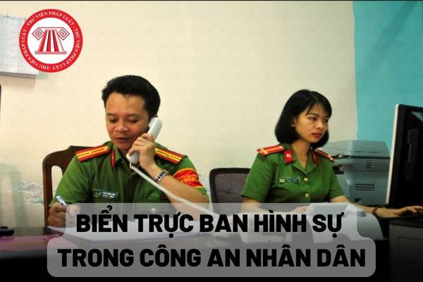 Biển trực ban hình sự trong Công an nhân dân