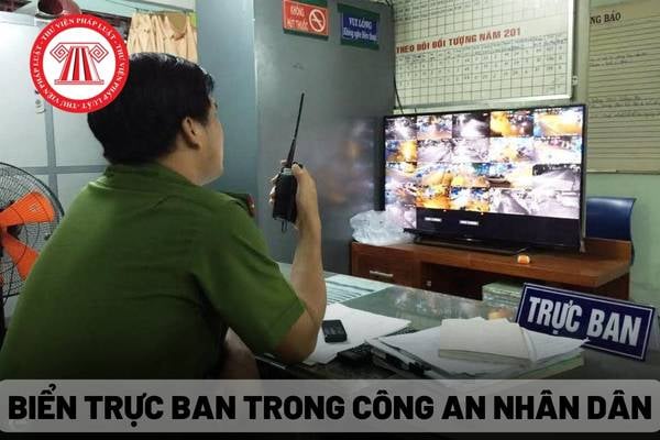 Biển trực ban trong Công an nhân dân