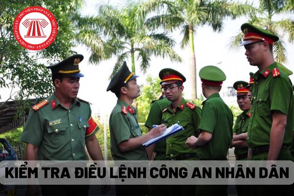 Kiểm tra điều lệnh Công an nhân dân