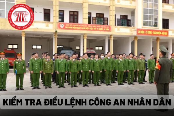 Kiểm tra điều lệnh Công an nhân dân