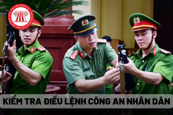 Kiểm tra điều lệnh Công an nhân dân