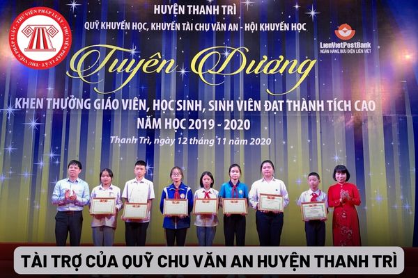 Tài trợ của Quỹ Chu Văn An huyện Thanh Trì