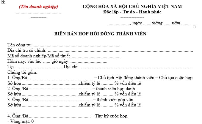 tải mẫu biên bản