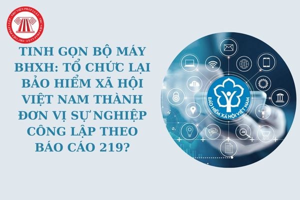 Tinh gọn bộ máy BHXH: Tổ chức lại Bảo hiểm xã hội Việt Nam thành đơn vị sự nghiệp công lập theo Báo cáo 219?